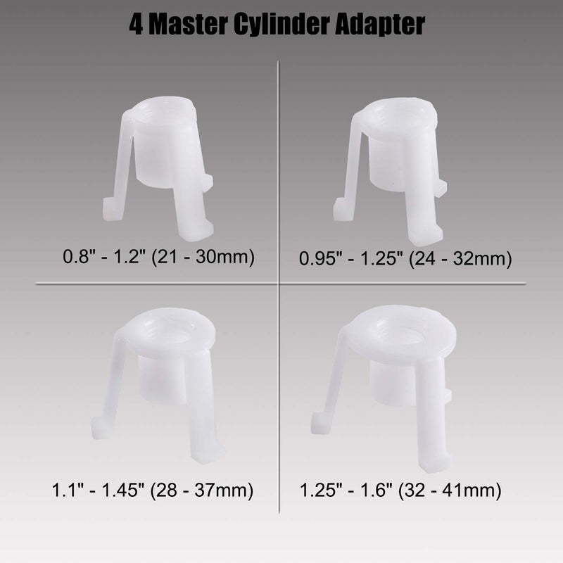 YSTOOL مجموعة أدوات سحب سائل الفرامل والدبرياج YSTOOL مع مضخة هوائية لتغيير زيت الفرامل مع مستخرج وزجاجة إعادة تعبئة ومحولات أسطوانة رئيسية وموصلات هواء سريعة للاستخدام في السيارات والشاحنات والدراجات النارية - Image 4